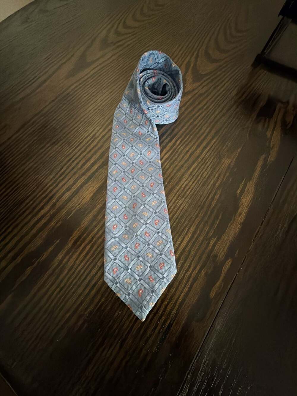 Canali Silk Tie Blue Patterned Necktie